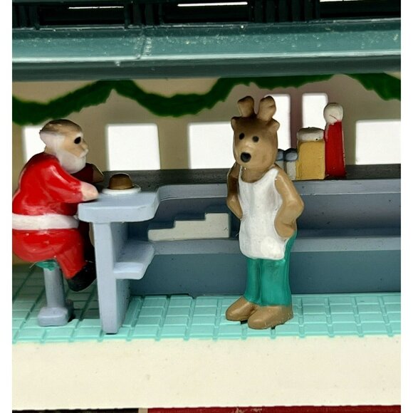 Hallmark Keepsake Donders Diner Christmas Ornament Santa Reindeer 1990 Nostalgic - Picture 3 of 9